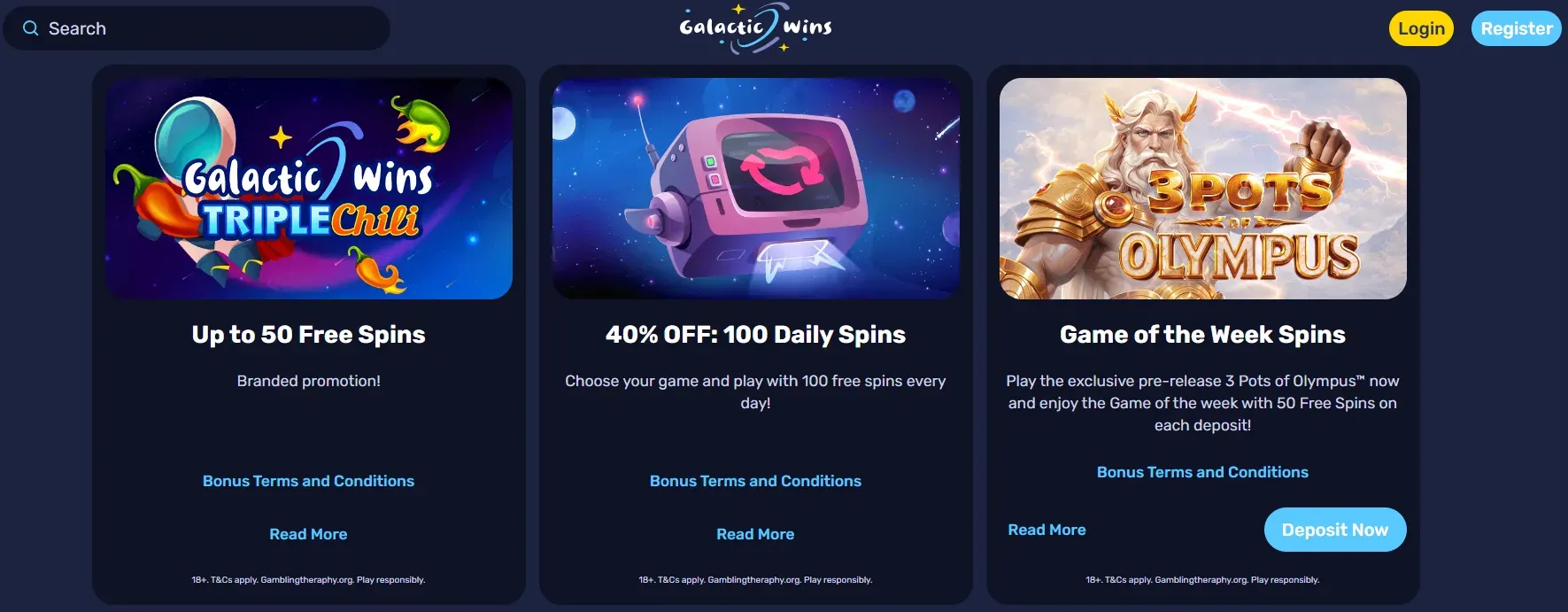 Galactic Wins Casino